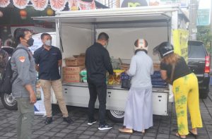 Bekerja sama dengan Bulog Dan Disperindag Polda Bali adakan Pasar Murah