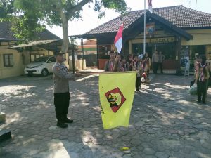 Kapolsek Senori Polres Tuban Polda Jatim Membuka Kegiatan PAB Dan Tes Krida Saka Bhayangkara