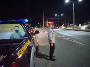 Polsek Wanasari Patroli Jalan Lingkar Antisipasi Gangguan Kamtibmas Malam Libur Nasional