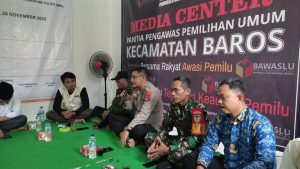 Kapolsek Baros Polresta Serkot Polda Banten, Hadiri Rapat Koordinasi Deklarasi Kampanye Pemilu Damai Tahun 2024