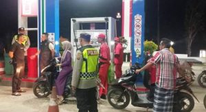 Antisipasi Praktik Curang Penjualan BBM, Kapolsek Pantee Bidari Datangi SPBU