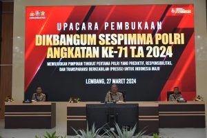Kasespim Lemdiklat Polri Pimpin Upacara Pembukaan Dikbangum Sespimma Angkatan Ke 71 Tahun 2024