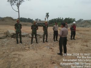 Pengamanan rutin Polresta Deli Serdang bersama TNI untuk kelancaran Percepatan Proyek Strategis Nasional Bendungan Lau Simeme