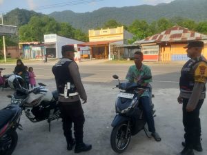 Tingkatkan Harkamtibmas Personel Polsek Leupung Polres Aceh Besar Giatkan Patroli Dialogis