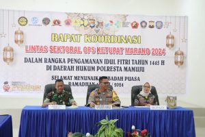 Polresta Mamuju Gelar Rakor Lintas Sektoral Ops Ketupat Marano 2024