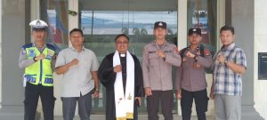 Polres Belitung Laksanakan Pengamanan Gereja Dalam Rangka Memperingati Wafatnya Isa Almasih