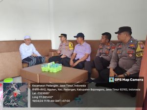 Kapolsek Padangan Gelar Silaturahmi Kamtibmas Dengan Pengasuh Ponpes Al Bahroin