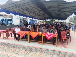 Berikan Rasa Aman, Anggota Polsek Tingkir Berikanm Pengamanan Halal Bihalal dan Pesta Rakyat Di Lapangan Benoyo