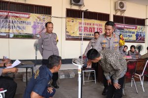 Pendaftaran Anggota Polri di Grobogan Dipantau Langsung Kapolres