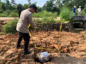Polsek Talang Ubi Selidiki Kebocoran Pipa PT Medco Indonesia di Desa Sukamaju