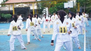 Tingkatkan Kemampuan Individu, Polres Bangkalan Lakukan Latihan Bela Diri Rutin