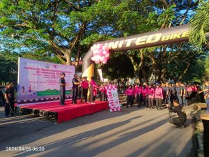 Bhayangkari dan Personel Polda Gorontalo Sambut HUT ke-44 Yayasan Kemala Bhayangkari Dengan Olahraga Bersama