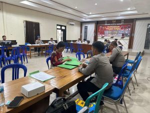 Casis Bintara Polri Dan Tamtama Ta 2024 Jalani Pemeriksaan Administrasi Awal di Polres Kutai Barat