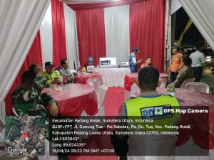 Pos PAM Simpang Portibi Siaga Malam Selama Operasi Ketupat Toba 2024