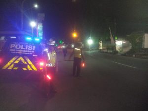 Polsek Mojoroto Gelar Patroli Blue Light, Upaya Menjaga Kamtibmas Malam Hari