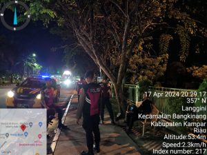 Tingkatkan Rasa Aman Pada Masyarakat, Polres Kampar Patroli di Malam Hari