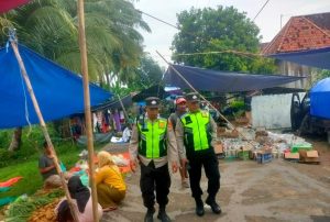 Antisipasi 3C dan Kejahatan Jalanan, Kapolsek Rantau Alai Pimpin Langsung Patroli di Pasar Kalangan Lebung Bandung