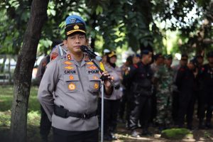 560 Personil Polresta Surakarta Dikerahkan Dalam Laga Pertandingan BRI Liga 1 Antara Persis Solo Versus Persita Tangerang di Stadion Manahan Solo