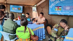Satgas Formed Police Unit 5 Minusca Ikut Serta Dalam Kegiatan "Medical Campaign Day"