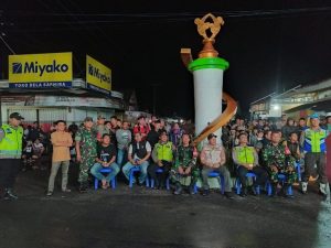 Polsek Belitang II Nobar Dukung Timnas Indonesia U-23