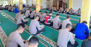 Tingkatkan Keimanan dan Ketaqwaan, Polres Aceh Timur Rutin Gelar Binrohtal Setiap Kamis Pagi