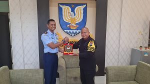Sinergitas TNI-POLRI, Silaturahmi Brimob Polda Kepri Bersama Lanud Hang Nadim Batam