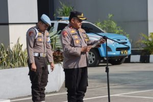 Kabagops Polresta Tangerang Berikan Motivasi Saat Pimpin Apel Pagi