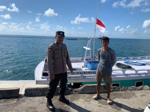 Polsek Pulau Derawan Gelar Patroli Rutin, Jaga Situasi Kamtibmas
