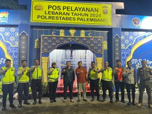 Kapolrestabes Palembang Tinjau Langsung Pos Pelayanan Operasi Ketupat