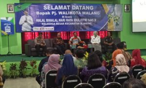 Kapolsek Blimbing Hadiri Sekaligus Monitoring Keamanan Forpimcam Halal Bihalal Idul Fitri 1445 H