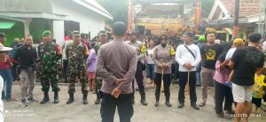 Sinergitas TNI-Polri dalam Mengamankan Kegiatan Masyarakat di Kec. Tanjunganom