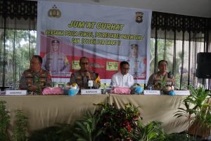Jumat Curhat Warga Kebon Gede IB 2 bersama Kapolda Sumsel dan Jajaran Polrestabes Palembang