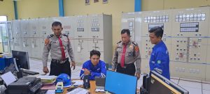 Personil Sat Pamobvit Polresta Tangerang melaksanakan Patroli di Kawasan Obyek Vital Nasional ( Obvitnas ) GITET BALARAJA