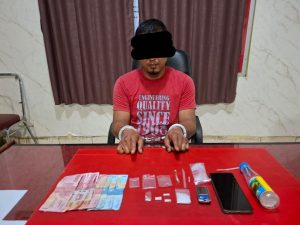 Tim Mata Elang Ringkus Seorang Pria Pengedar Sekaligus Pemakai Narkotika di Geringging Jaya