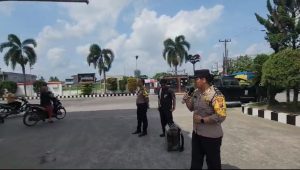 Bhabinkamtibmas Polsek Medan Tuntungan Sambangi SPBU Sidomulyo, Ingatkan Pengunjung Patuhi Aturan Lalu Lintas