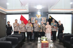 Kapolda Sumsel Menerima Sumatera Region Group Head Garuda Indonesia beserta Manajemen
