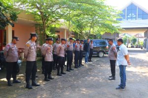 Puluhan Personil Polres Pekalongan Diterjunkan Guna Pengamanan Kegiatan PSHT Parluh 16 dan PSHT Parluh 17
