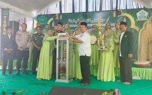 Kapolsek Nganjuk Kota Hadiri Giat Festival Hadrah Taman Santri Kabupaten Nganjuk di Masjid Agung Baitussalam