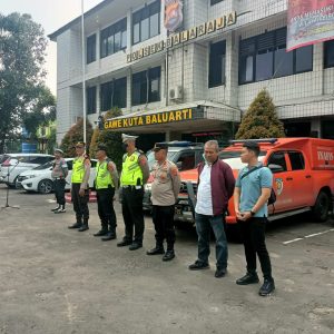 Kapolsek Balaraja Pimpin Apel Kesiapan Pengamanan jalur Lintasan VVIP