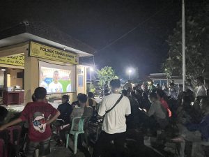 Polsek Tanah Abang Gelar Acara Nonton Bareng (Nobar) Semi Final AFC U23