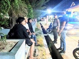 Patroli Malam Polsek Indrapura Imbau Remaja Tak Balap Liar dan Tawuran