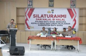 Silaturahmi Halal Bihalal, Kapolres Batubara Ajak Camat, Lurah dan Kades Jaga Kamtibmas