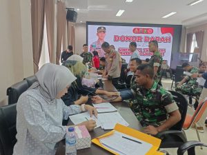 Polres Bontang Gelar Donor Darah untuk Meningkatkan Sinergitas TNI - Polri dalam Bhakti Untuk Negeri