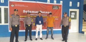 Pengamanan Seleksi Calon Anggota PPK oleh Bhabinkamtibmas Polsek Padang Bolak