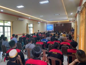 Polsek Muara Jawa Hadiri Sosialisasi Rekrutmen Tenaga Kerja di PT PHSS Muara Jawa