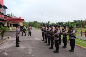 Tingkatkan Keterampilan, Personel Batalyon B Pelopor Satbrimob Kalteng Laksanakan Latihan PBB Bersenjata