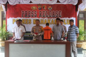 Press Release Pengungkapan Kasus Penganiayaan dengan Senjata Tajam oleh Sat Reskrim Polres Mahakam Ulu