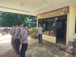 Personil Polsek Kayan Hulu BKO Pengamanan Unras Di Wilayah Polsek Kayan Hilir