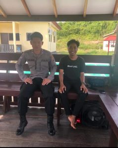 Bhabinkamtibmas Kampung Gunung Sari Melaksanakan Patroli Rutin