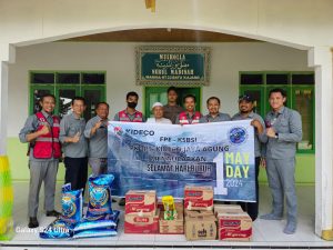 Polsek Batu Sopang Laksanakan Pengamanan Bakti Sosial Dalam Rangka May Day Di Ponpes Nurul Amin